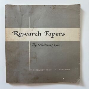 Vintage 1959 How to Write Research Papers by William Coyle - Library Instruction